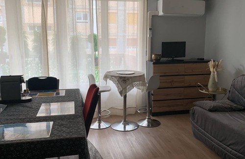 Aix-les-Bains City Center Apartment | LX136 Studio cosy avec balcon & montagne - Central