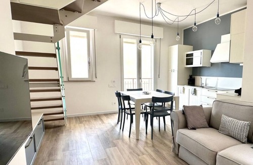 Marcelli Apartment | M389 - Marcelli, new three-room apartment on the sea with private beach