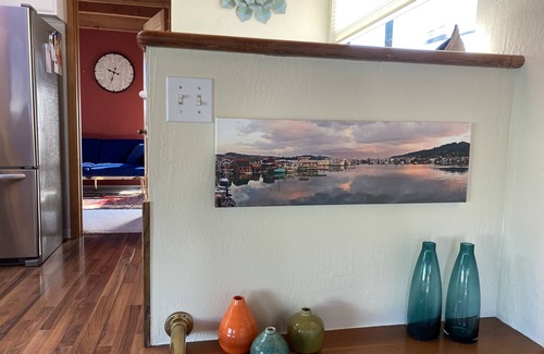 Marin City Boat Rental | Magical, light-filled houseboat with spectacular views.