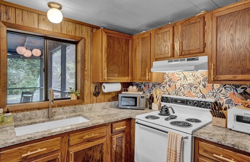 Pocono Pines Cabin | Magical | Riverfront | Hot Tub | Firepit Nights