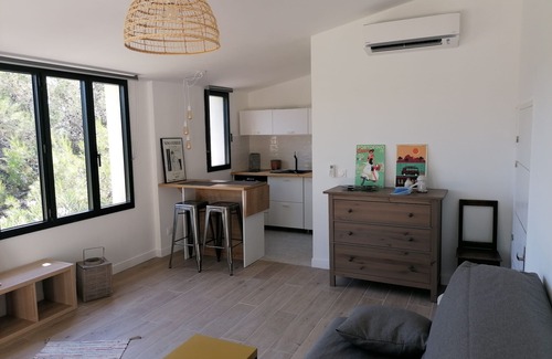 Carnoux-en-Provence Apartment | Magnificent studio completely redone with swimming pool and open view