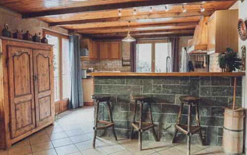 Le Corbier House | Maison accueillante avec vue sur montagnes à Villarembert