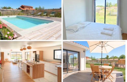 Biscarrosse Villa | Maison Calme Biscarosse avec Piscine - 10 min Plage