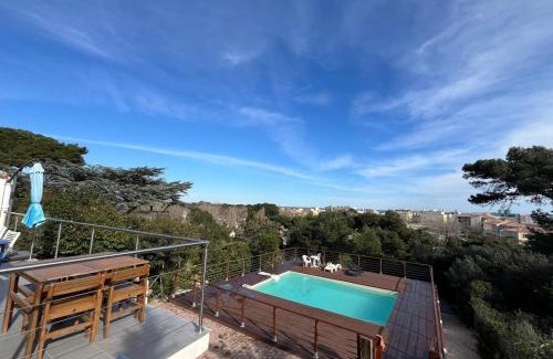 Narbonne-Plage Villa | Maison La Falaise avec piscine