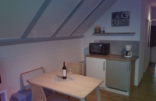 Dornum Apartment | Maisonette apartment - 17m² balcony - Garage for bicycles - Free WLAN -