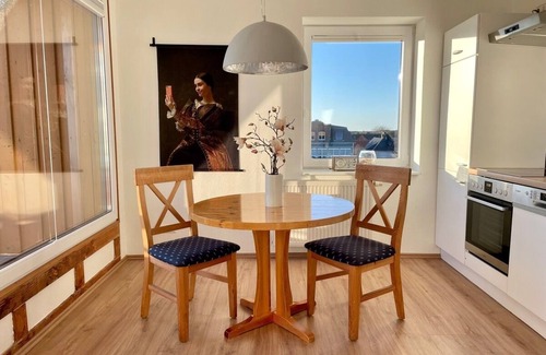 Wittduen Apartment | Maisonettewohnung mit Einem Gigantischen Blick Auf's Meer und den Amrumer Leuchtturm, das Erwartet Sie in der Ferienwohnung "brandung" in Wittdün auf Amrum!