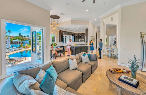 Riviera Isles Villa | Majestic Waterfront Villa/Venice of America/Heated Pool/Canal View & Access/Royal Key
