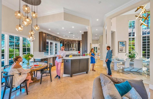 Riviera Isles Villa | Majestic Waterfront Villa/Venice of America/Heated Pool/Canal View & Access/Royal Key