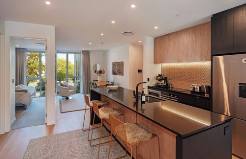 Nelson City Centre Apartment | Malthouse Lane City Apartment 4 with Stunning Hill Views in Nelson CBD