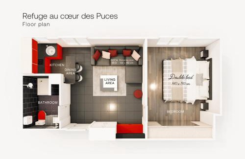 Les Puces de Saint-Ouen Apartment | Marché aux Puces de Saint-Ouen