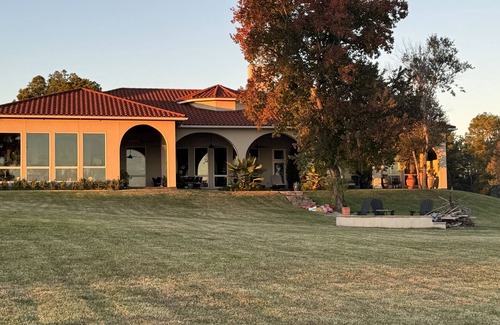 Livingston House | Mediterian Waterfront Estate On Acerage New Ronavation In Gated Community