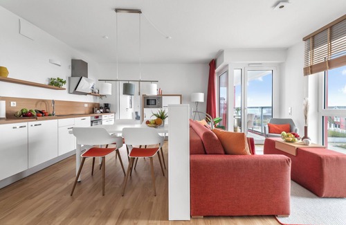 Kappeln Apartment | Meermarie - balcony, swimming pool, 2 shower rooms, elevator, underground parking space