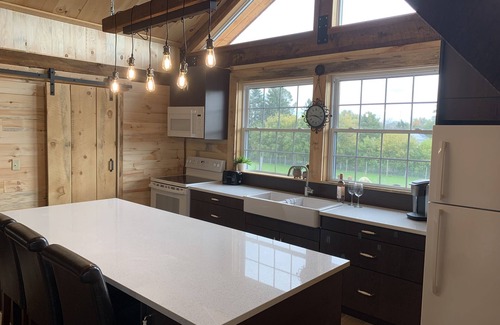 Edwardsburgh/Cardinal Cabin | Meet our adorable alpaca herd , & stay in our luxury Cabin overlooking the farm