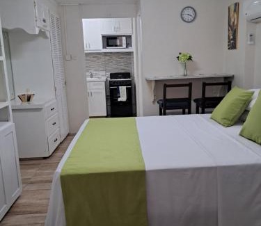 Charnocks Apartment | Michand Guest Apartments- Cozy one or two bedroom- 5 walk minutes from airport 10 mins drive to Oistins or beach