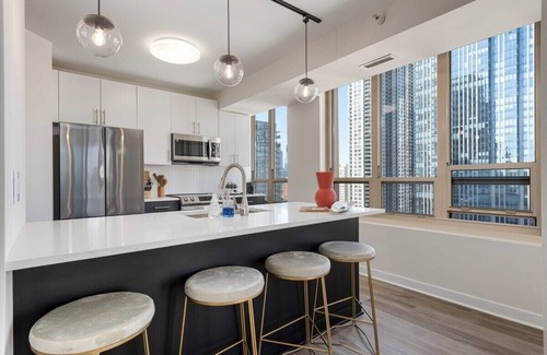 Rush and Division Apartment | Michigan Ave 2BR: Balcony, Exclusive Access