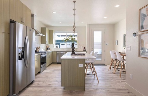 Old Town North House | Mid-Mod Luxe Fire Pit + Patio