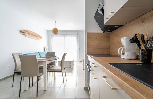 Mimizan-Plage Apartment | Mimizan Beach - T2 Apartment 400m from ocean, parking, 4 pers.