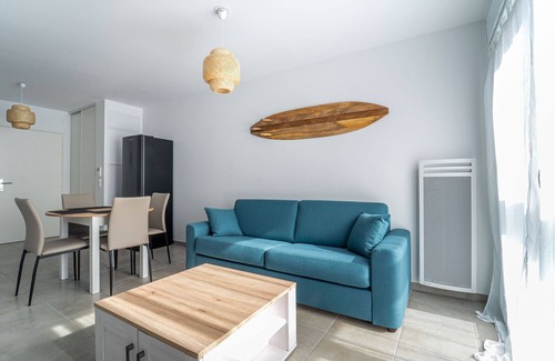 Mimizan-Plage Apartment | Mimizan Beach - T2 Apartment 400m from ocean, parking, 4 pers.