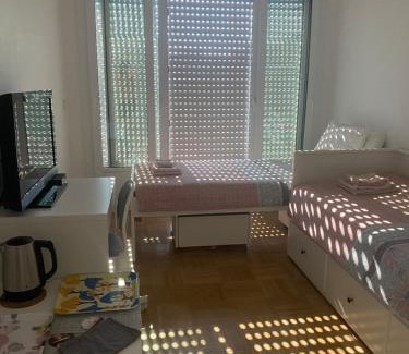 Vernier House | Mirela's Private Room with key, AC, lift & balcony in the center of Nice on the Cote d'Azur