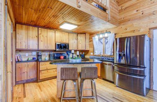 Boone House | Misty Mornings Escape - Near Boone, great views, hot tub, pets welcome!