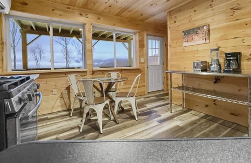 Rumney Cabin | Misty View: Private Mountainside Cabin, 2 Decks, Large Yard, Grill, Huge TV, Dog OK