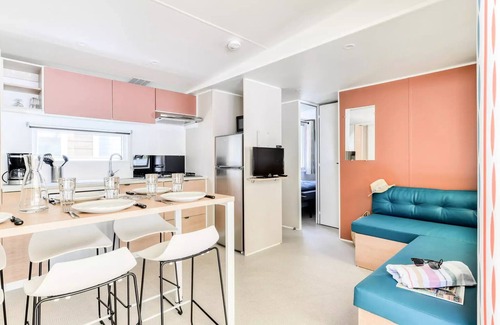 Les Mazures House | Mobil-home | Premium | 3 Ch. | 6 pers. | Terrace Lounge | A/C