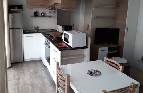 Lattes House | Mobile home 40m ² any comfort, terrace 28m², CLIM, LV, LL, TV on large ground