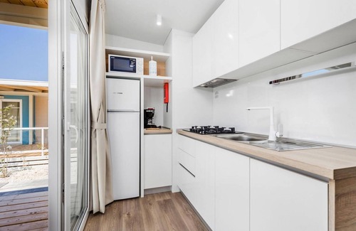 Municipality of Omisalj House | Mobile Home Omisalj with Seaview at Beach