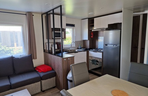 Gastes RV Rental | 'Mobilehome Familial' with Shared Pool, Garden & Wi-Fi