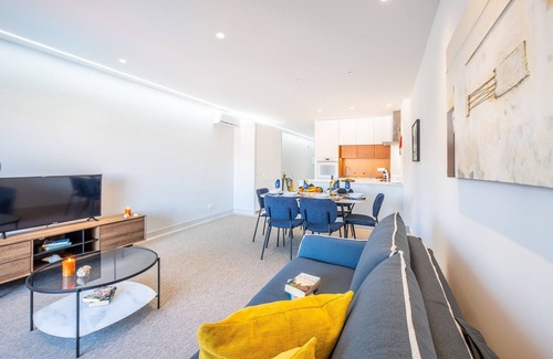 Areias de Sao Joao Apartment | Modern 1BR w/Pool & A/C Near the Beach