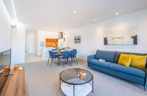 Areias de Sao Joao Apartment | Modern 1BR w/Pool & A/C Near the Beach