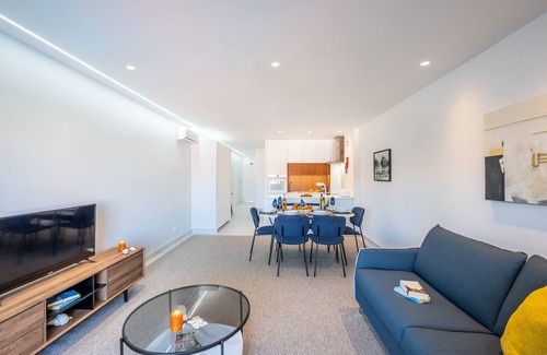 Areias de Sao Joao Apartment | Modern 1BR w/Pool & A/C Near the Beach