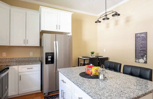 East Durham House | Modern 3-bedroom house, TV each room,big fence yard, Pet stay free, Lighted Deck