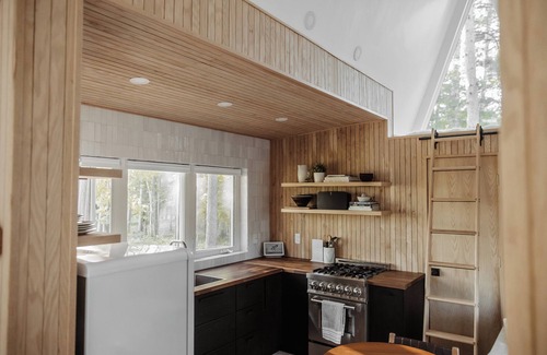 Hackensack Cabin | Modern A Frame Cabin on Private Nature Lake
