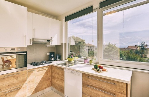 Liznjan Apartment | Modern apartment with BBQ, sea view, WiFi