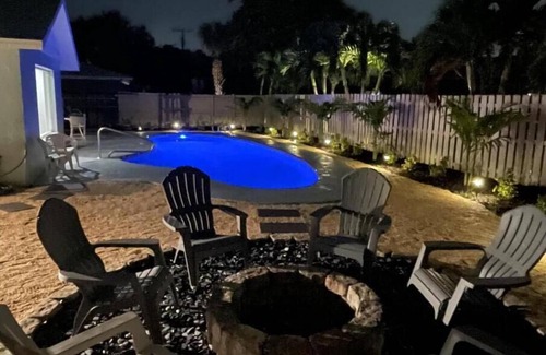 Indian Harbour Beach House | Modern coastal home w/heated pool & pet friendly
