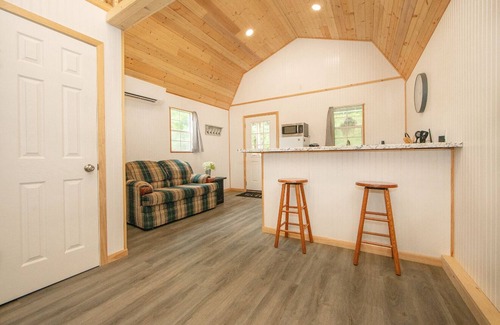 McGregor Cottage | Modern Cottage Cabin, private area with pond, fishing nearby, swimming and more