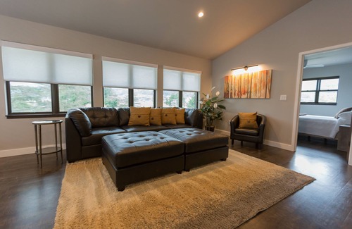 Downtown Juneau Apartment | Modern downtown Penthouse with water and mountain views