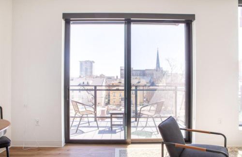 Yankee Hill Apartment | Modern East Side 1BR Apt with Balcony, Pool, and Gym