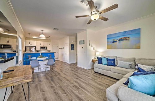 South Padre Island Condo | Modern Island Condo w/Pool: Steps to the Beach!