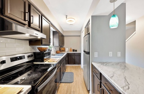 Regent Condo | Modern Madison Townhouse Condo with Two Private Parking Spots!