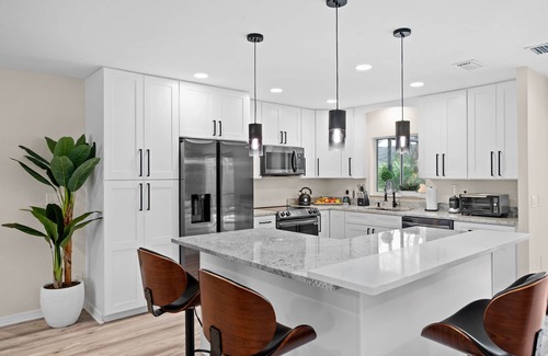 Lake Sarasota House | Modern, newly remodeled with private heated pool.