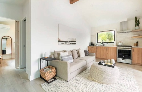 Sonoma Cottage | Modern Sonoma Farmhouse on Vineyard w Deck + Bocce Court
