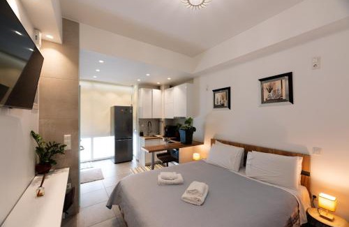 Platia Viktorias Apartment | Modern studio apartment A