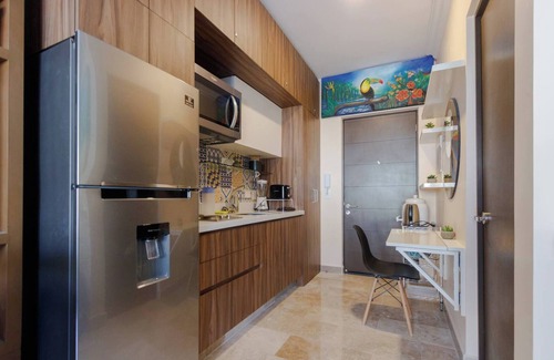 Zazil-ha Apartment | Modern Studio in Bahay Condos-Steps from the Beach