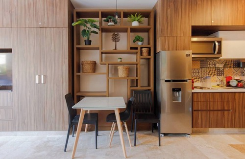 Zazil-ha Apartment | Modern Studio in Bahay Condos-Steps from the Beach