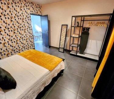 Tera Kora Apartment | Modern sunshine yellow apartment with nature views