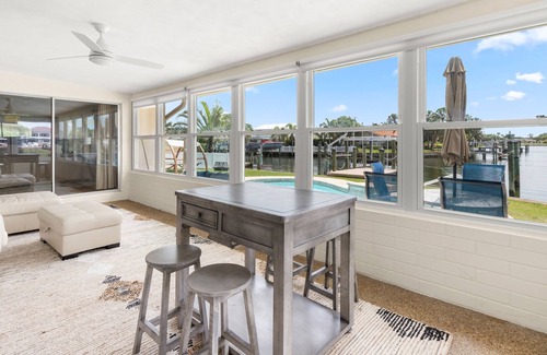 Shore Acres House | Modern waterfront home w. heated private pool, 30-night min. stay