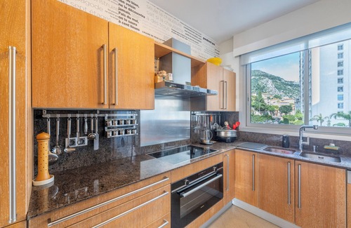 La Rousse Apartment | Monaco Seaview with pool and gym