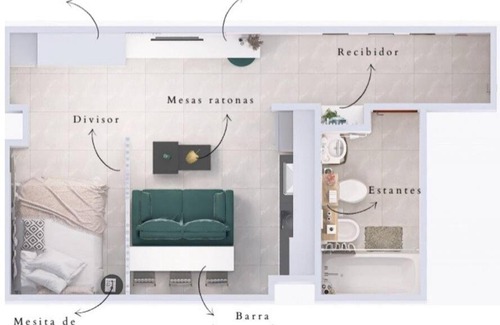 Ituzaingo Apartment | Monoambiente pleno centro de ituzaingo